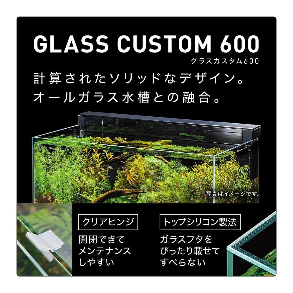 ジェックス グラステリア ＴＳ６００－ＧＣ グラスカスタムセット水槽