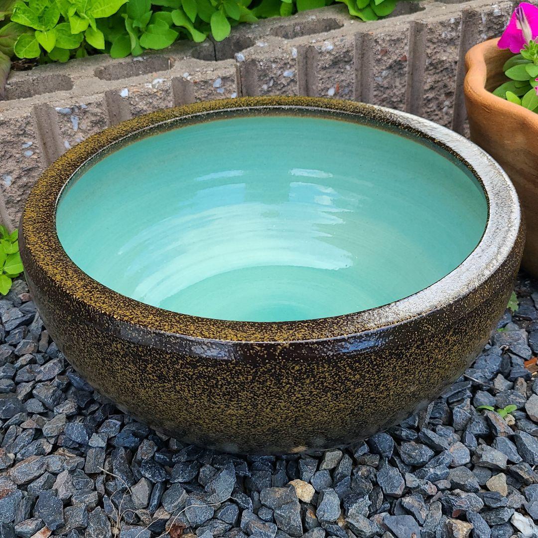 ws2022 信楽焼 メダカ鉢 睡蓮鉢 水鉢 直径３５cm