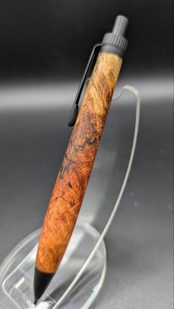 393ペン工房翌檜　花梨　紅白　瘤杢　木軸シャーペン