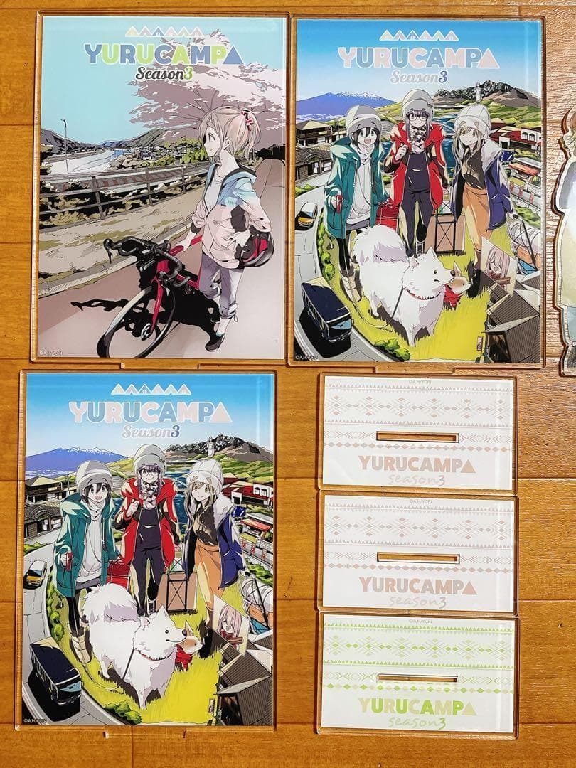 ゆるキャン アクリルスタンド 缶バッジ まとめ セット 浜名湖 限定 聖地巡礼