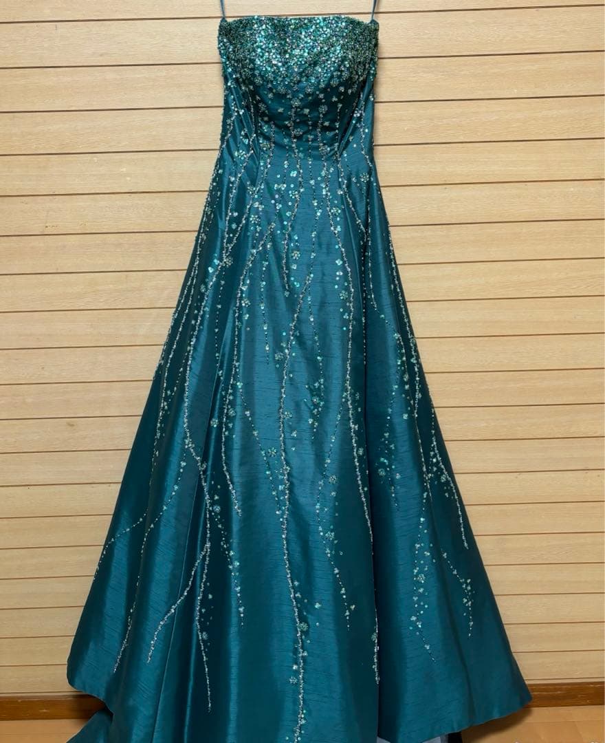 よ*し様 ウェディングドレス　カラードレス　演奏会　ナイトドレスAライングリーン