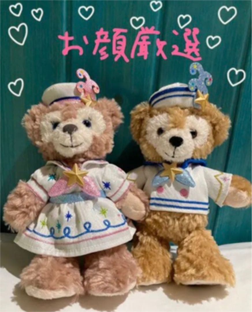 ダッフィー &シェリーメイ♡ ポージープラッシー ディズニーシー