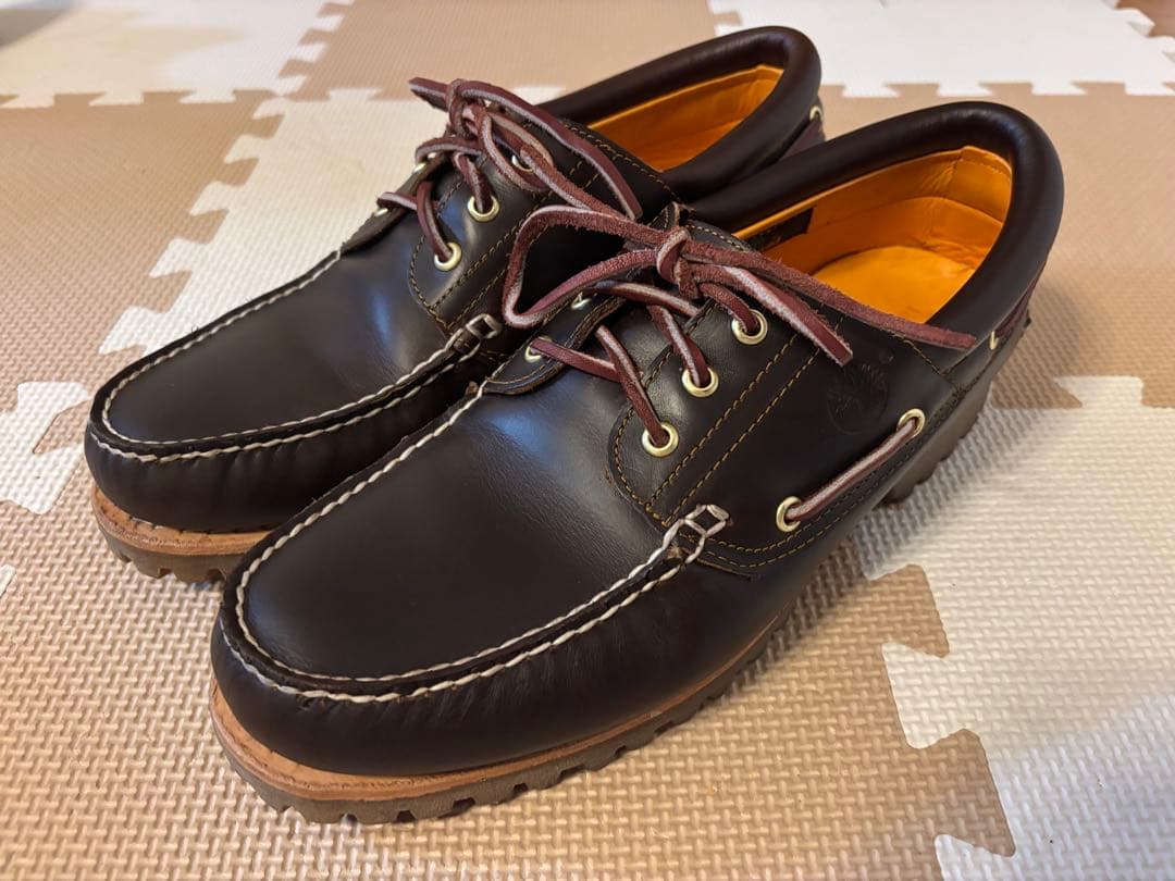 美品 Timberland 3eyeブラウン デッキシューズ 28.5