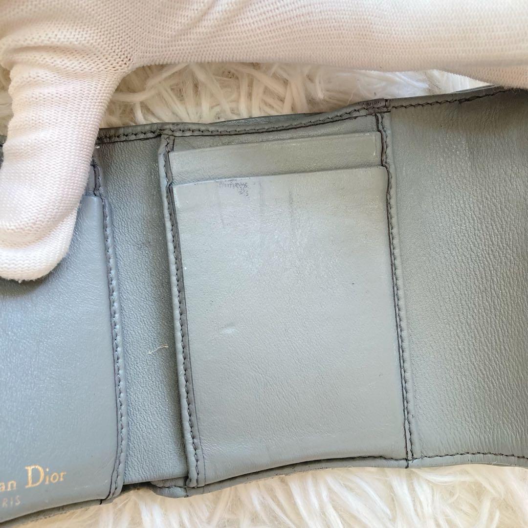 Dior 三つ折り財布 サドル ロータスウォレット オブリーク　ミニウォレット