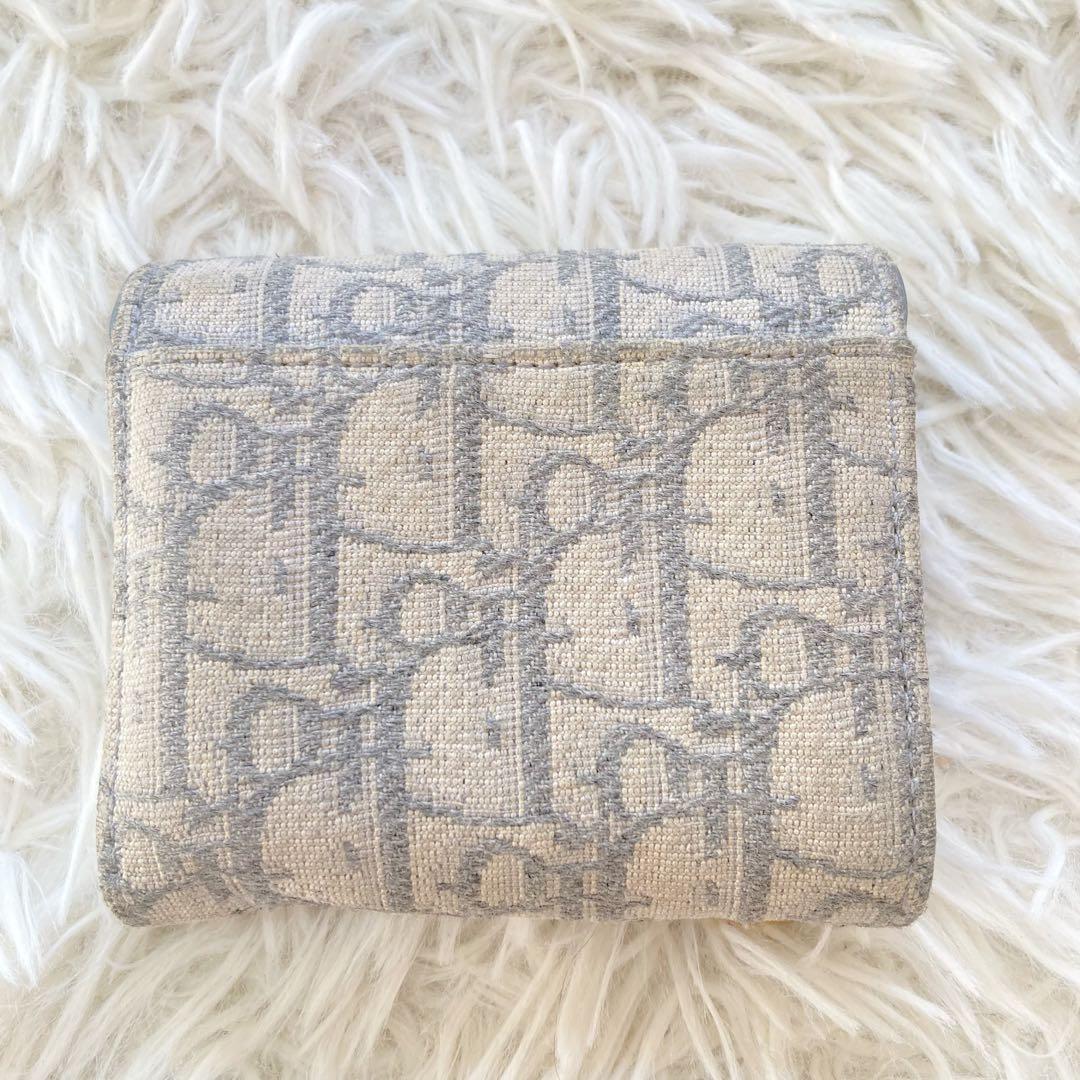 Dior 三つ折り財布 サドル ロータスウォレット オブリーク　ミニウォレット