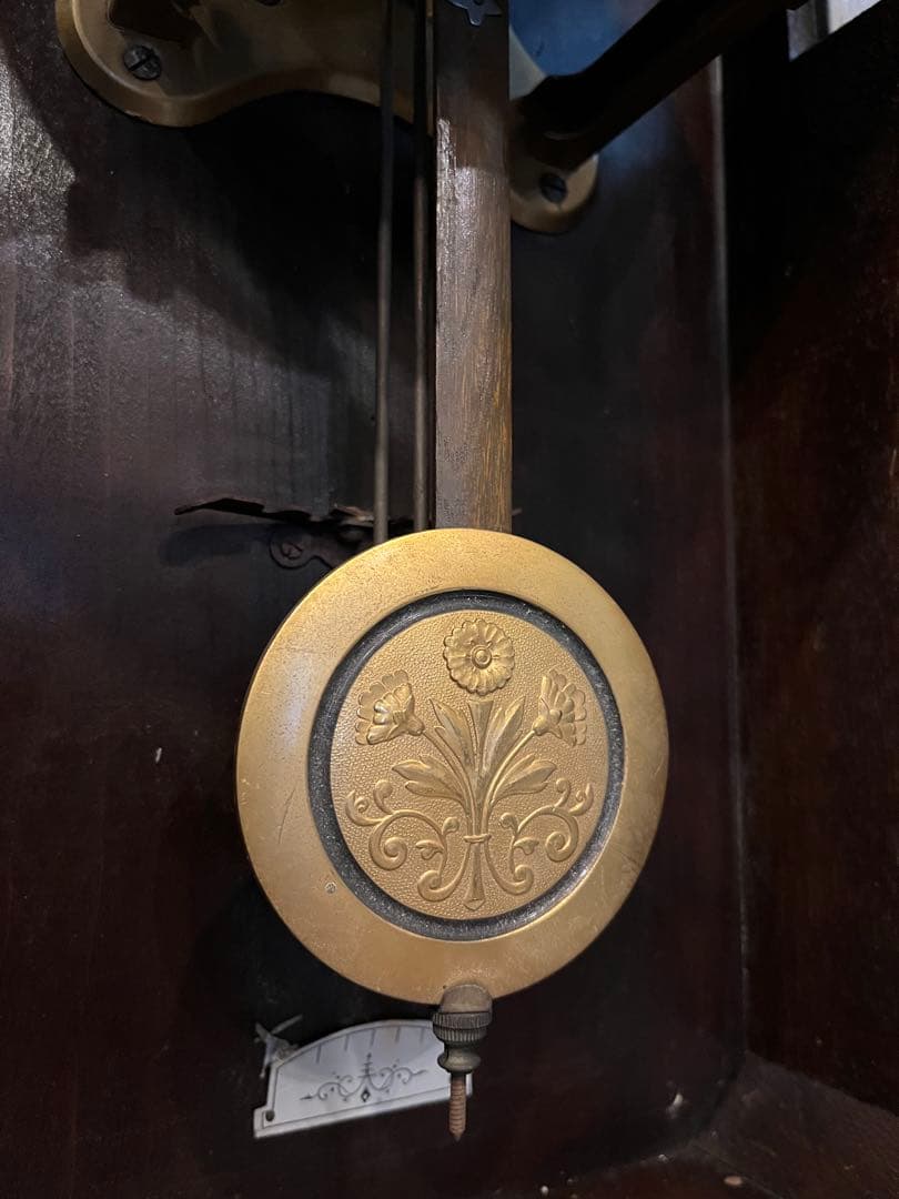 愛知時計　ドイツ仕様　柱時計　古時計　振り子　ゼンマイ　ボンボン　レトロ　精工舎