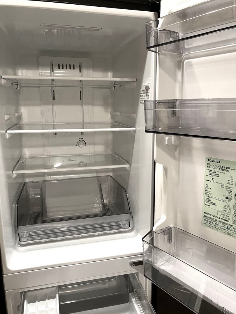 TOSHIBA 東芝　ノンフロン　冷凍冷蔵庫　153L 【梱包・発送たのメル便】