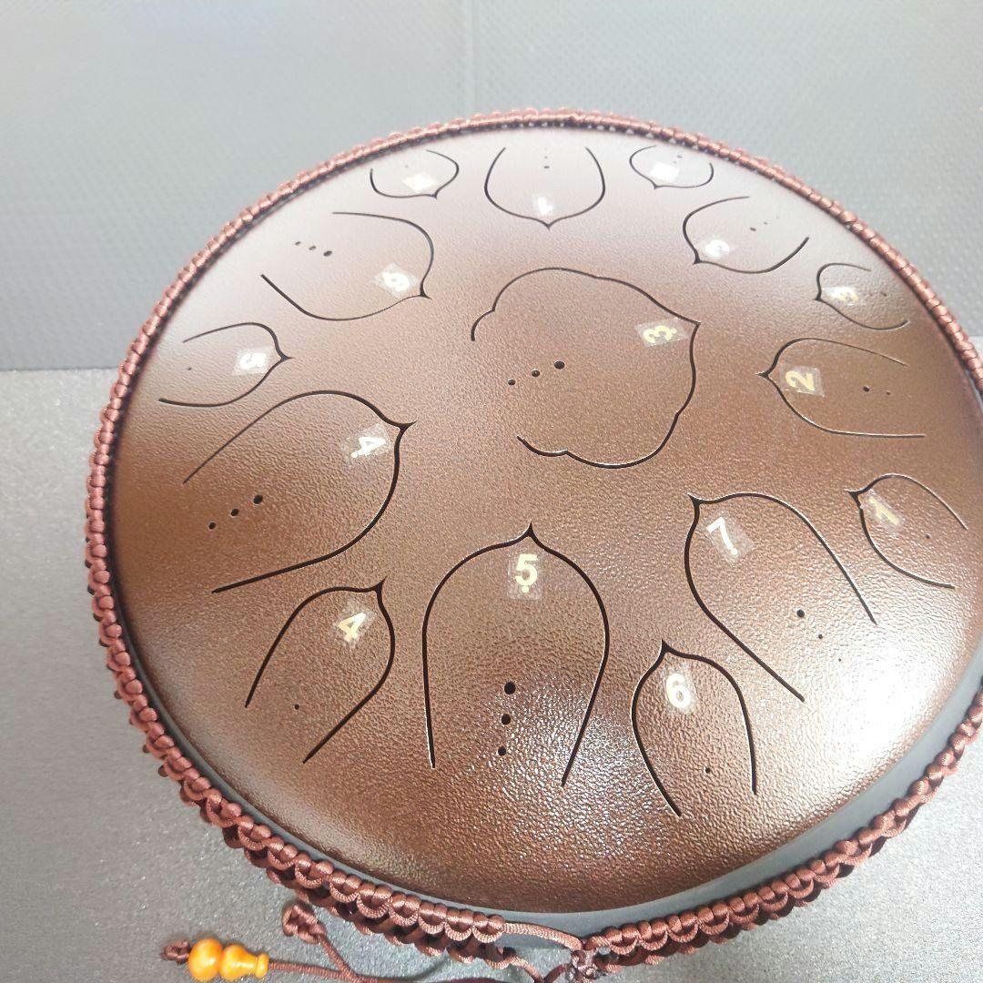 329】スチールタンドラム　大　30cm　Dキー15音　パンドラム　ハンドドラム