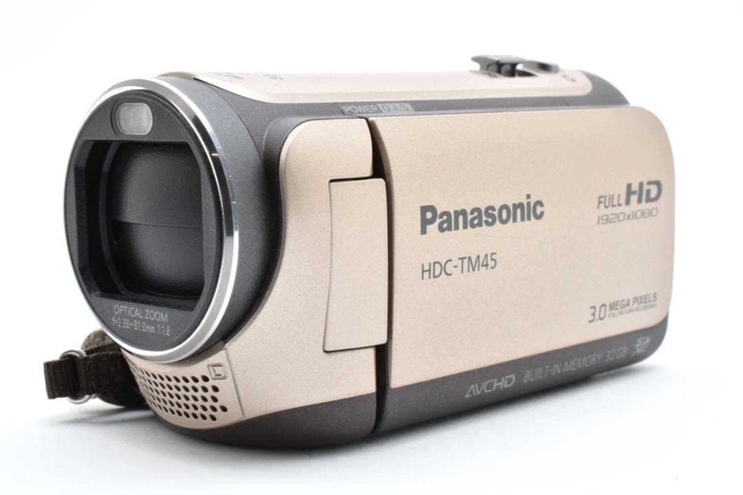 【極美品】Panasonic ビデオカメラ　HDC-TM45 ベージュ