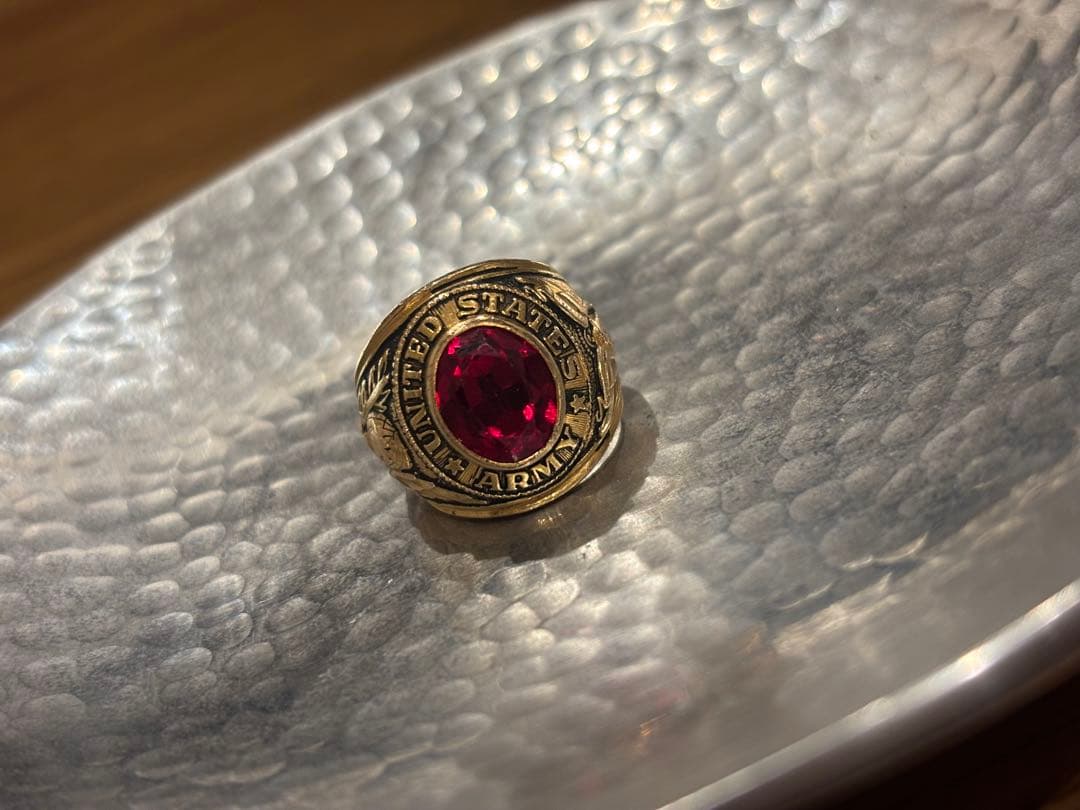 い カレッジリング アンティーク crest craft社