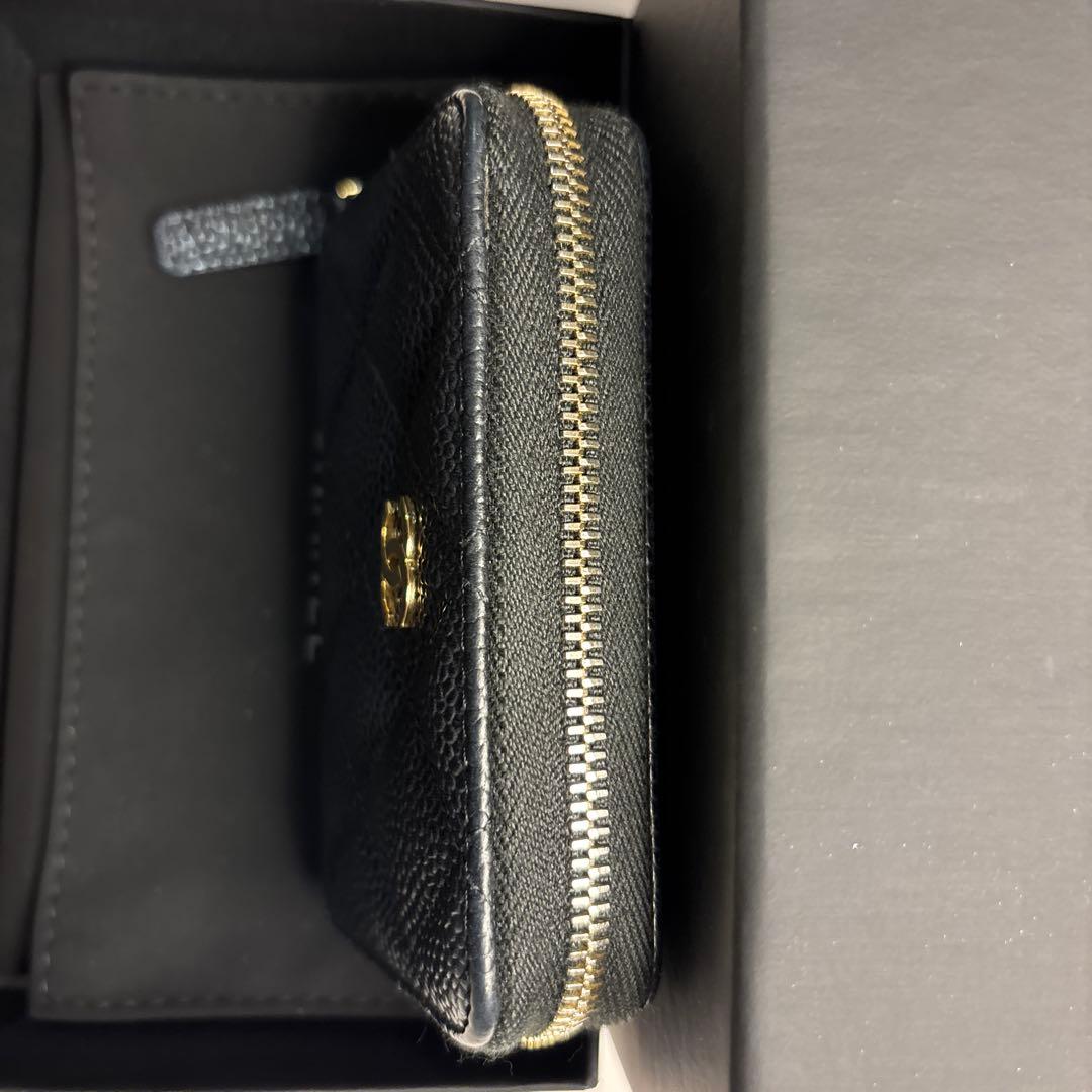 CHANELマトラッセ キャビアスキン小銭入れ 近年モデル