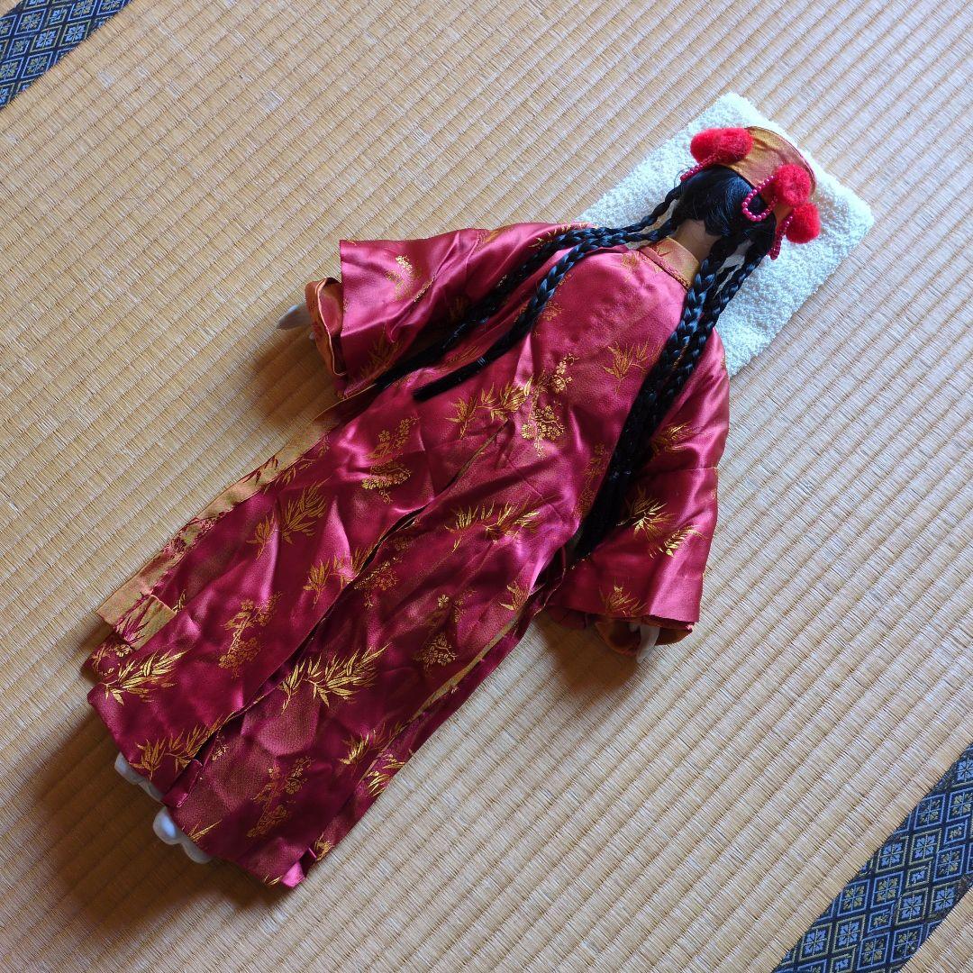 ✴アンティーク 「中国ペア人形」✴頭手足は陶製・清朝時代の服装と髪型✴