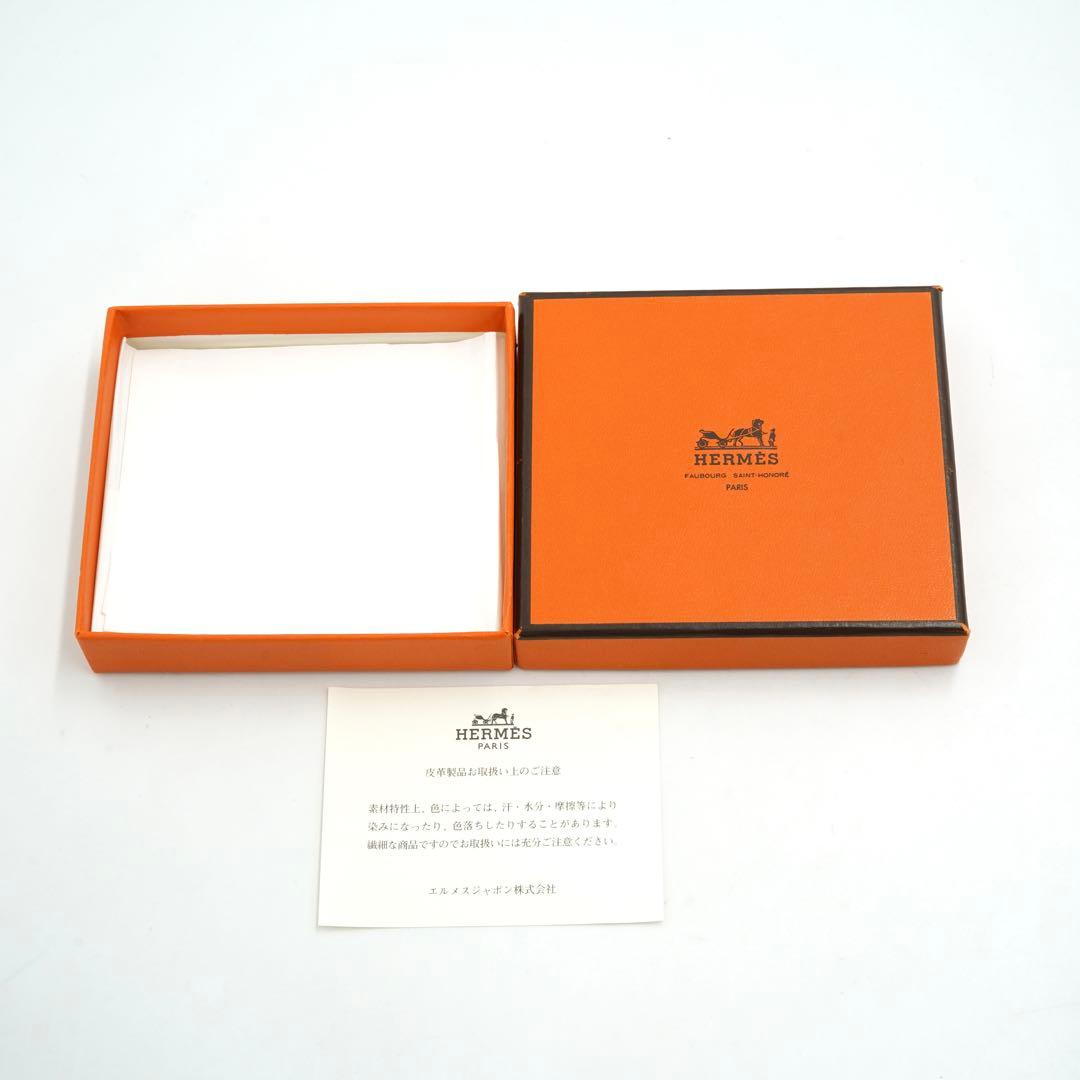 ✨新品未使用・箱付き✨　HERMES ケース　バスティア　エプソン　黒色