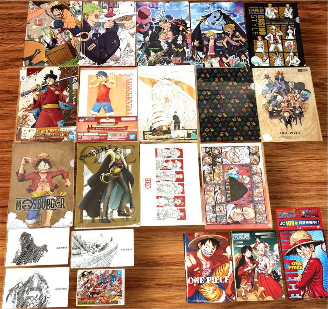 ワンピース　クリアファイル　　90枚以上まとめ売り