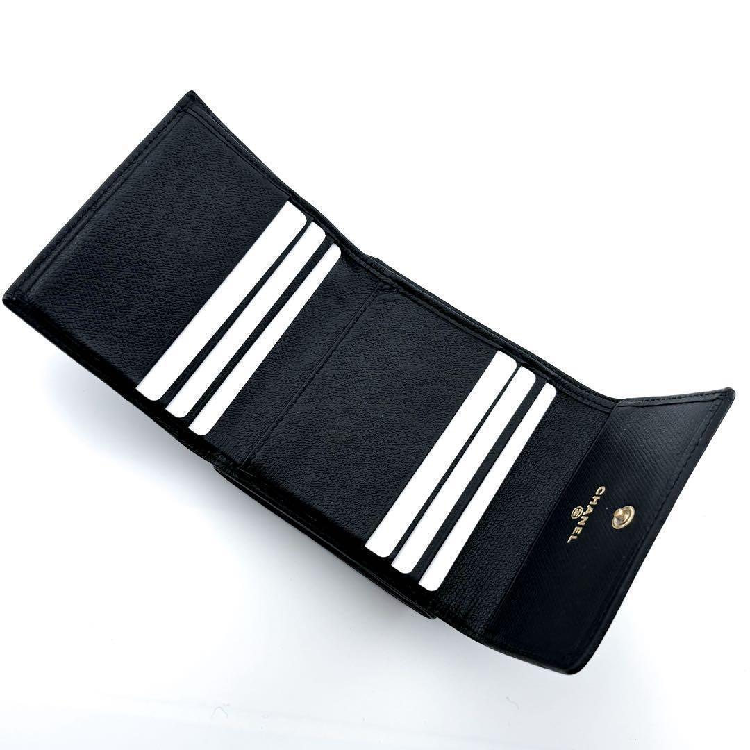 【極美品✨】シャネル 財布 ココボタン Wホック 三つ折