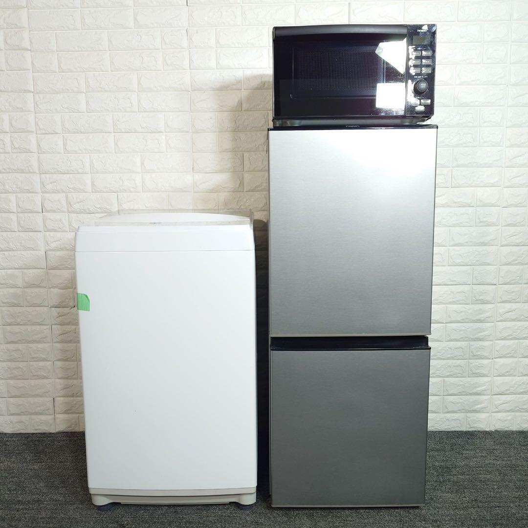 生活家電 3点セット 冷蔵庫 洗濯機 オーブンレンジ 1人暮し A016