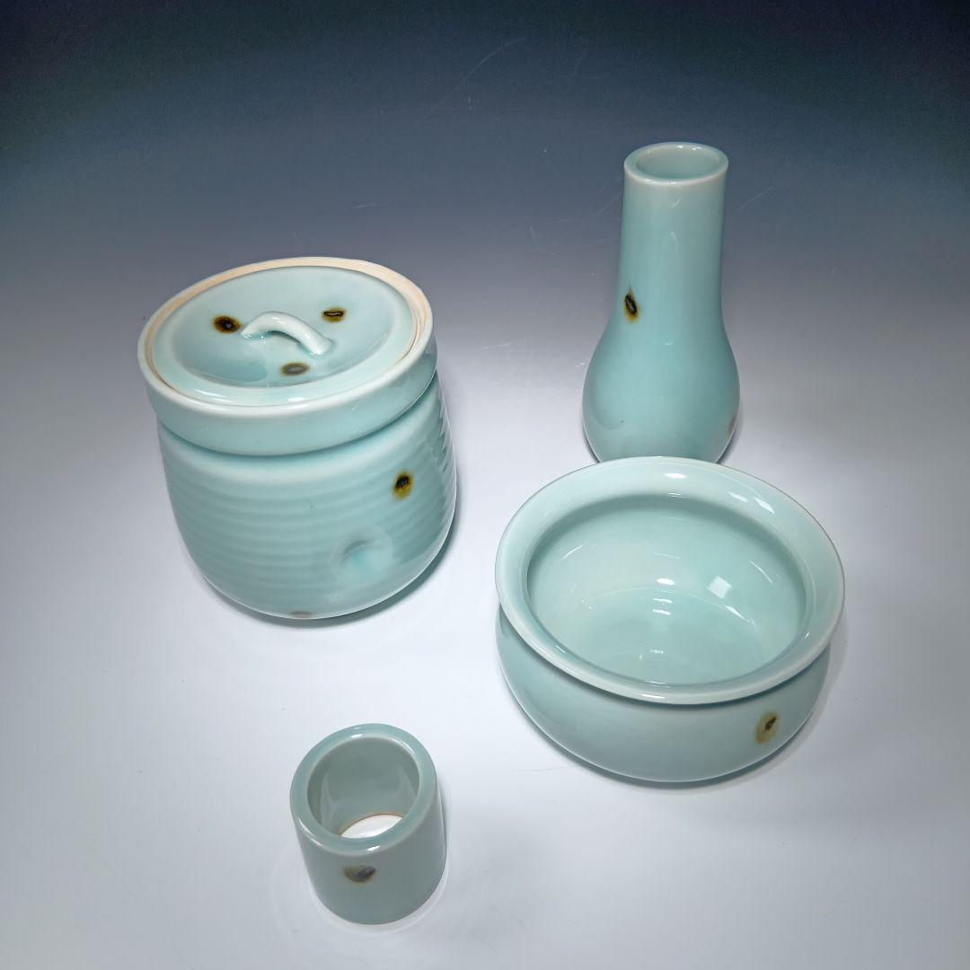 最後値下げ茶道具　飛青磁　皆具一式