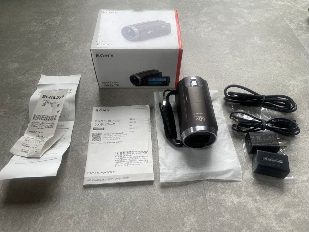 【極美品】SONY HDR-CX680 Handycam 一式揃ってます