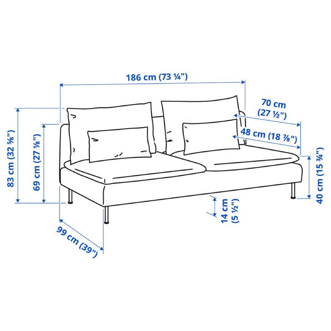【2週間限定・極美品】IKEA ソーデルハムン ソファ ライトベージュ