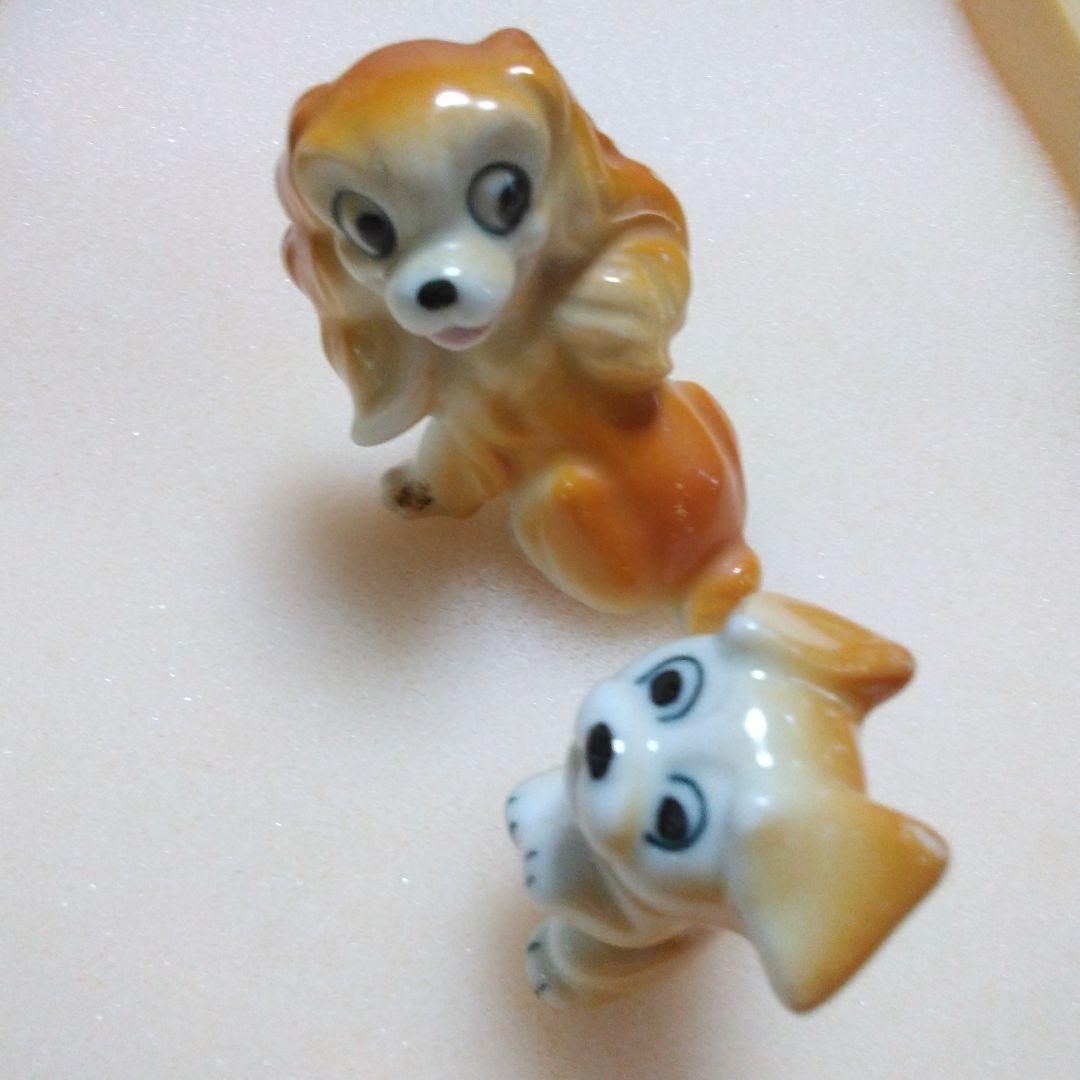 昭和レトロビンテージアンティークコレクション親子犬&ゾウさん(陶器新品未使用)