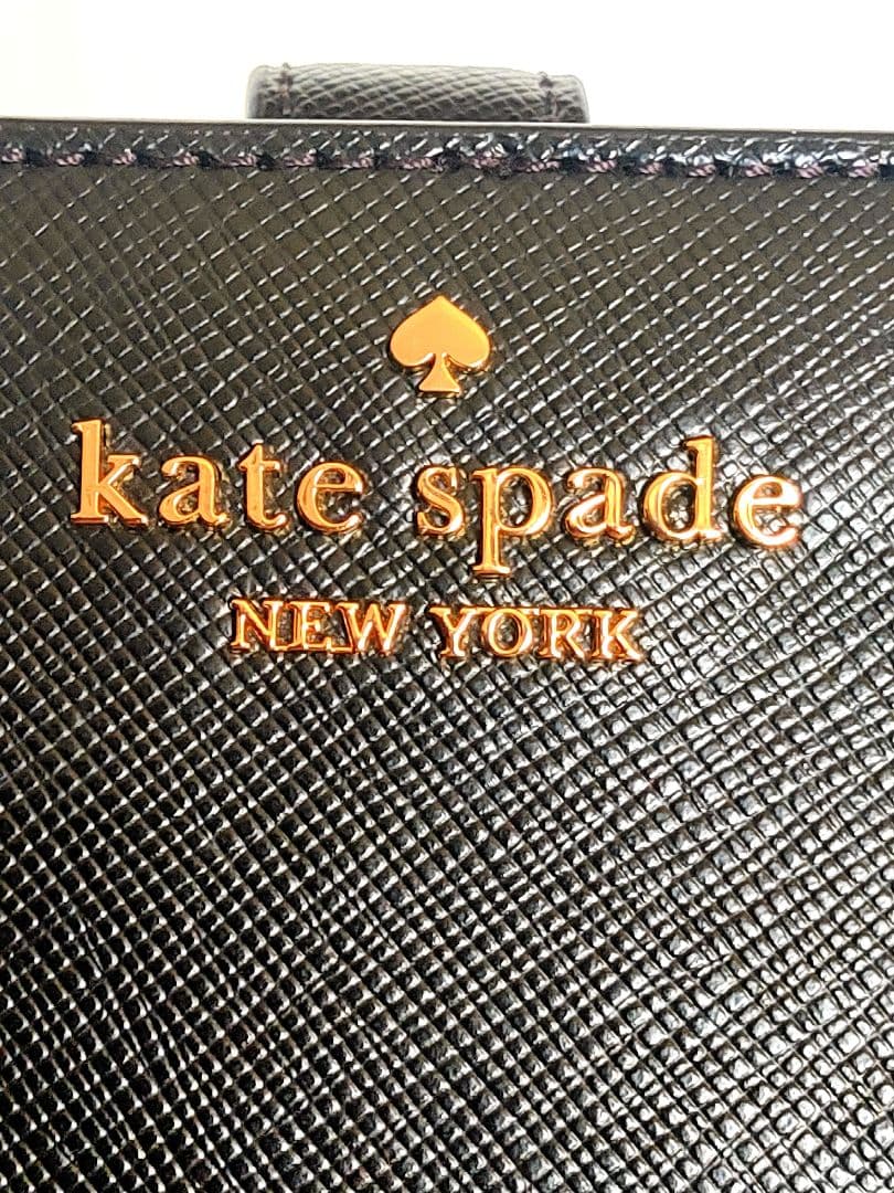 新品未使用 kate spade マディソン 二つ折り財布 L字ジップ ブラック