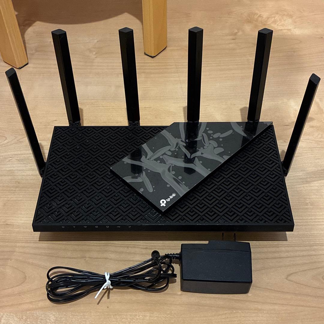 TP-Link Wi-Fi6対応 無線ルーター（本体・電源ケーブル付）