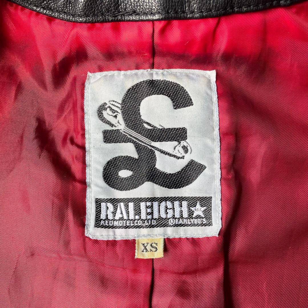 RALEIGH マックショウ 革ジャン レザージャケット ブラック ゴールド