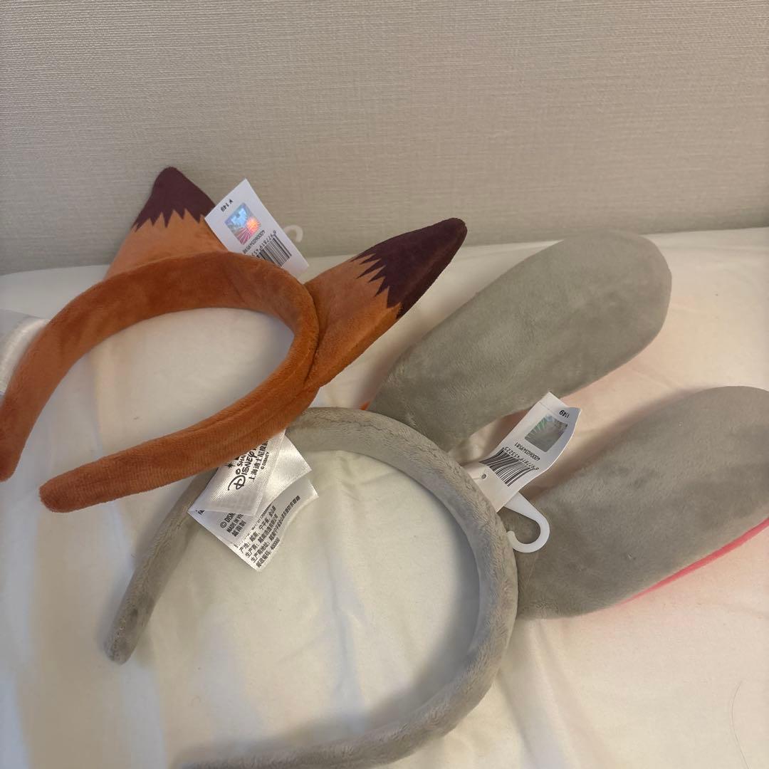 即発送　上海ディズニー ズートピア ジュディ　ニック　カチューシャ 正規品