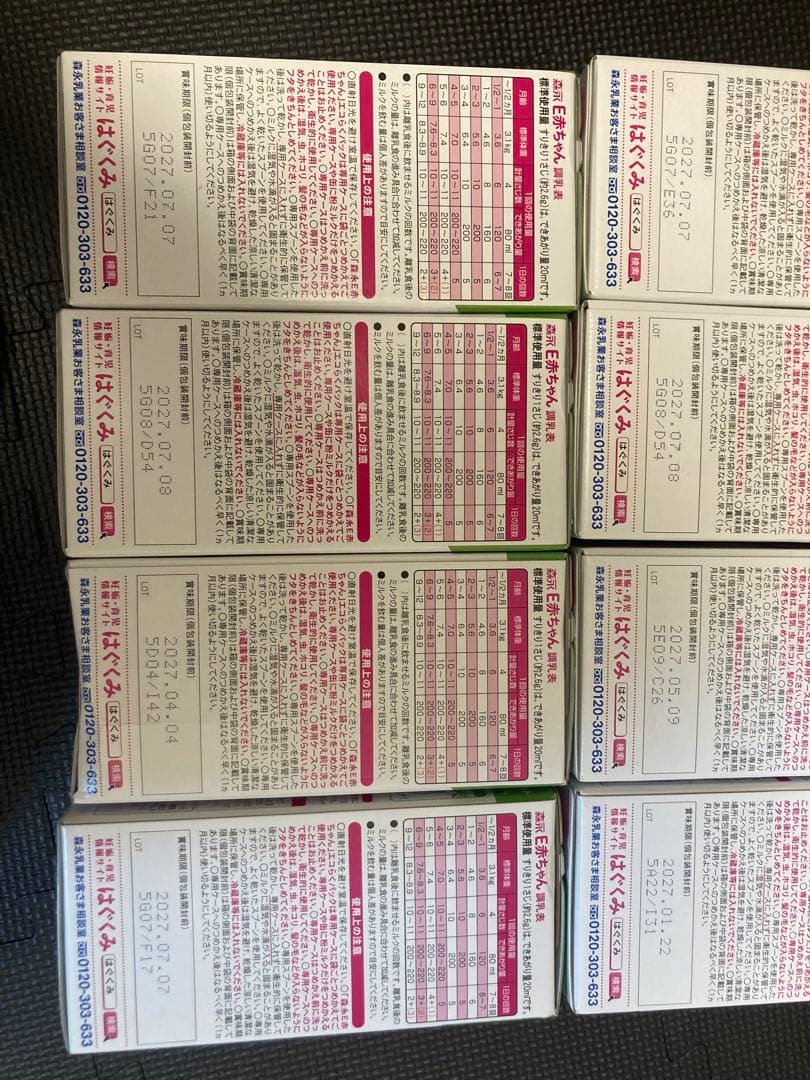 E赤ちゃんセット　粉ミルク　エコらく　８箱800g