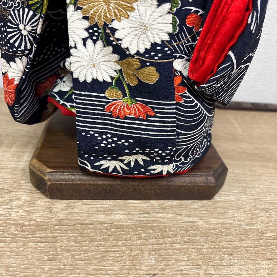 市松人形 黒髪 着物 創作人形