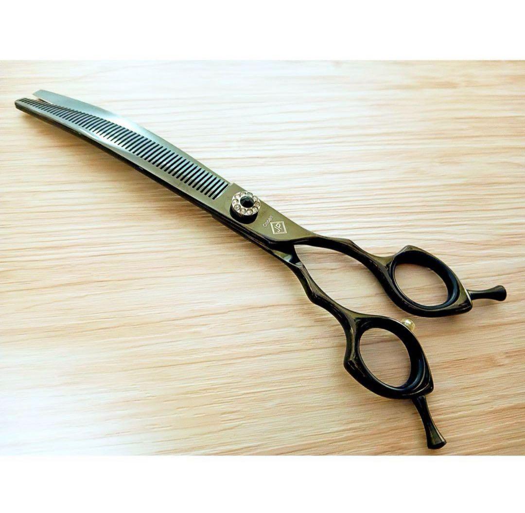 ペットセニングシザーカーブシザーカーブセニングシザー切れ味抜群トリマーペット