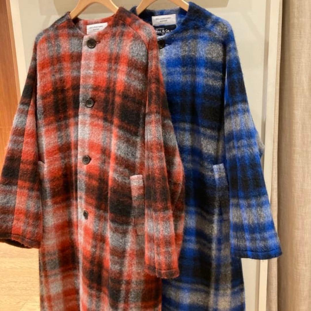 BEAMS BOY / スライバー タータンチェック　オレンジ