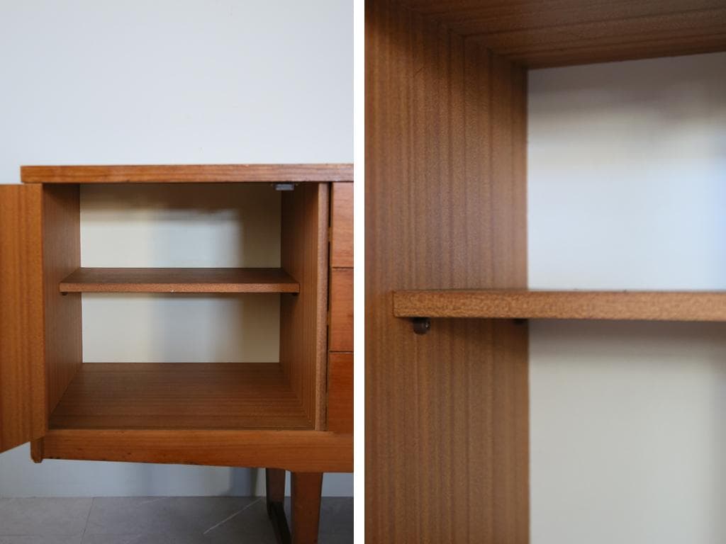 英国アンティークStonehill製サイドボード/木製机テレビ台(91-248)