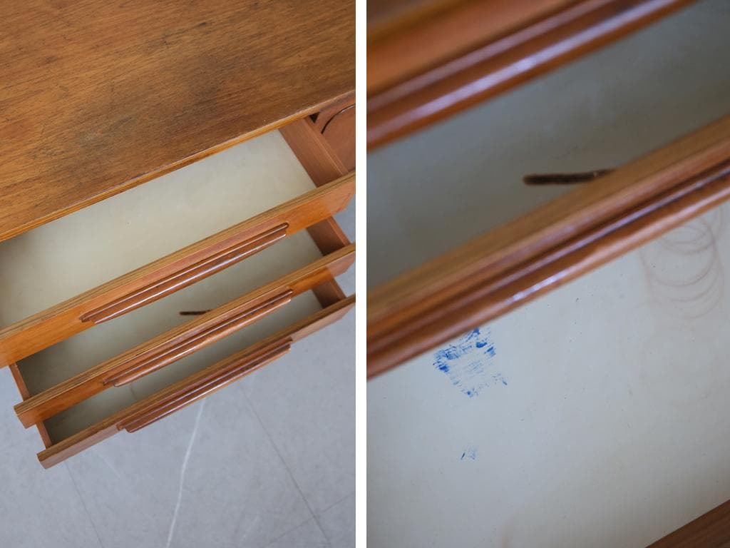 英国アンティークStonehill製サイドボード/木製机テレビ台(91-248)