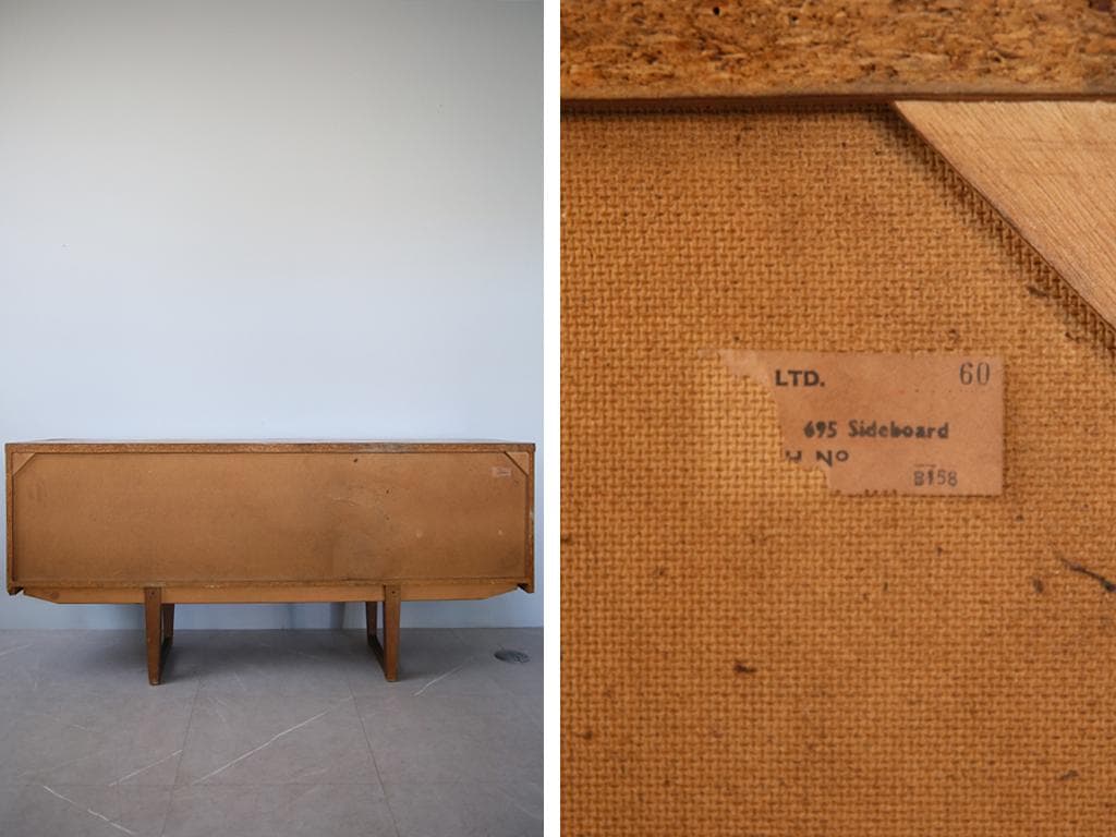 英国アンティークStonehill製サイドボード/木製机テレビ台(91-248)