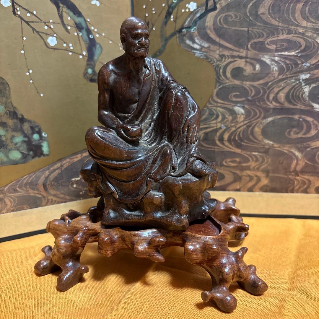 賢人木像　古美術　細工　1体