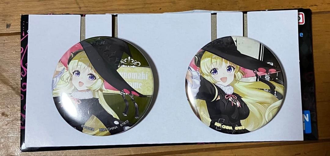 一番くじホロライブ 角巻わためフィギュア 缶バッジ