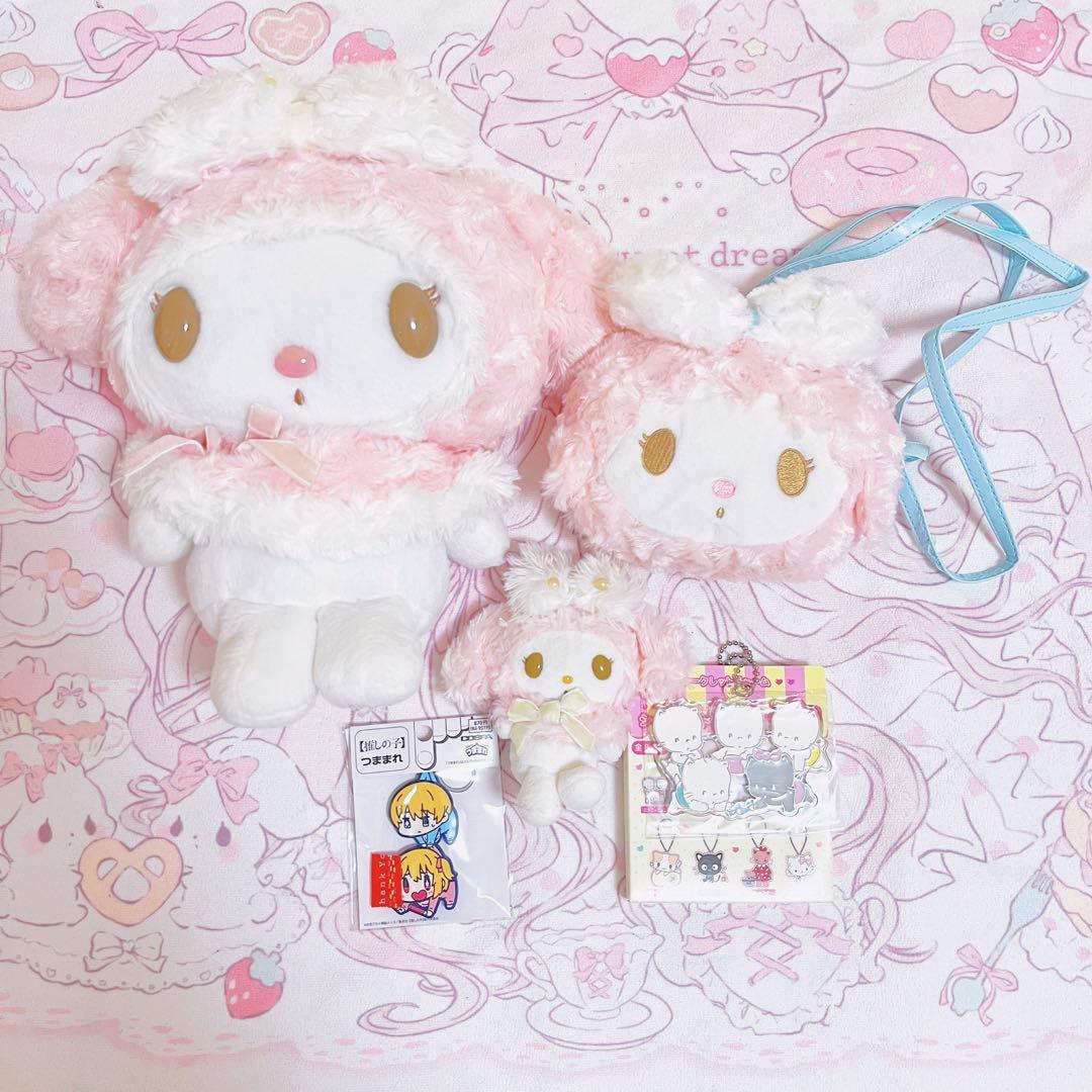 サンリオ　マイメロディ　ブランシュロリータ　マスコット　ぬいぐるみ　ポシェット