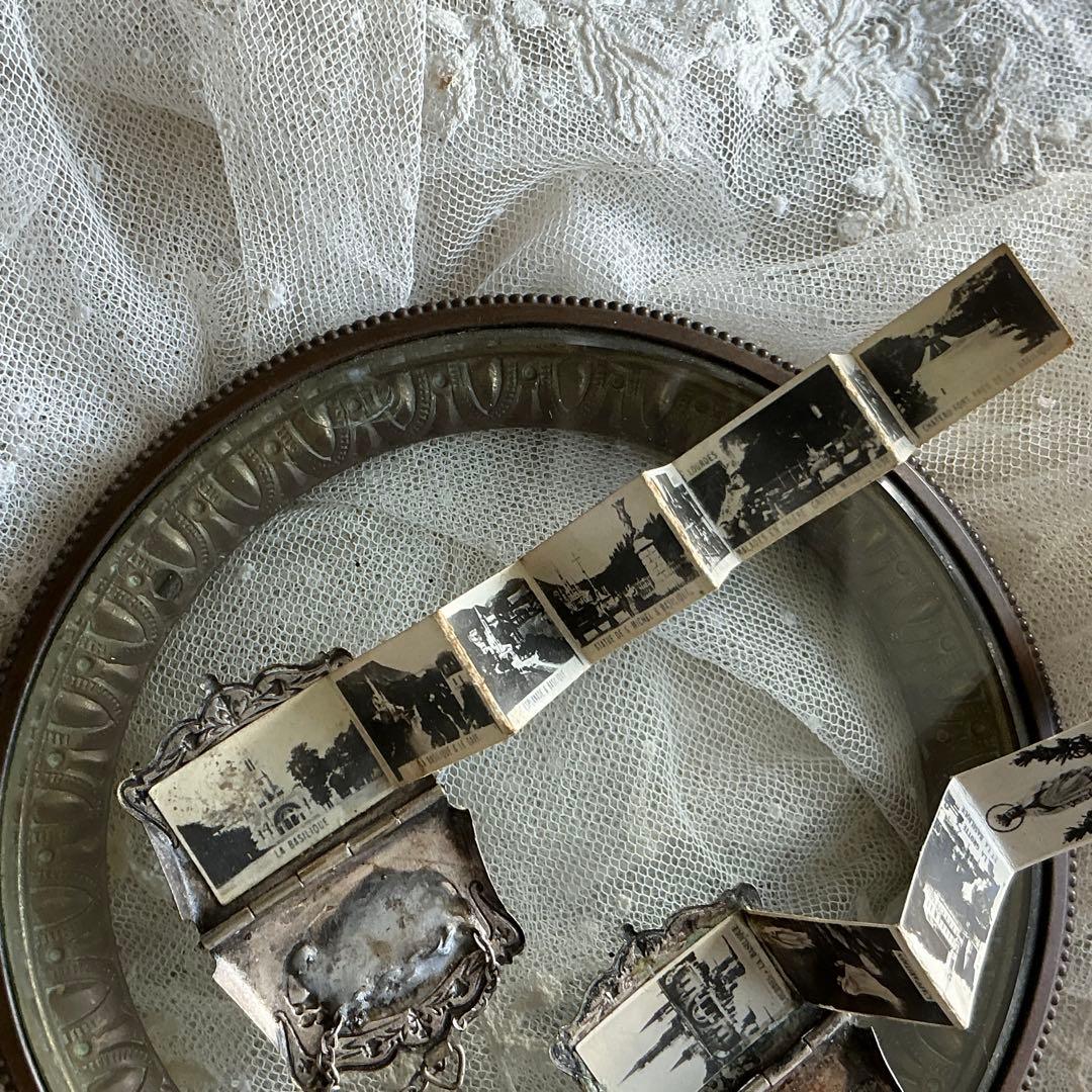 【訳アリ品】フランスアンティーク　ミニチュア　ハンドバッグ　ビスクドール