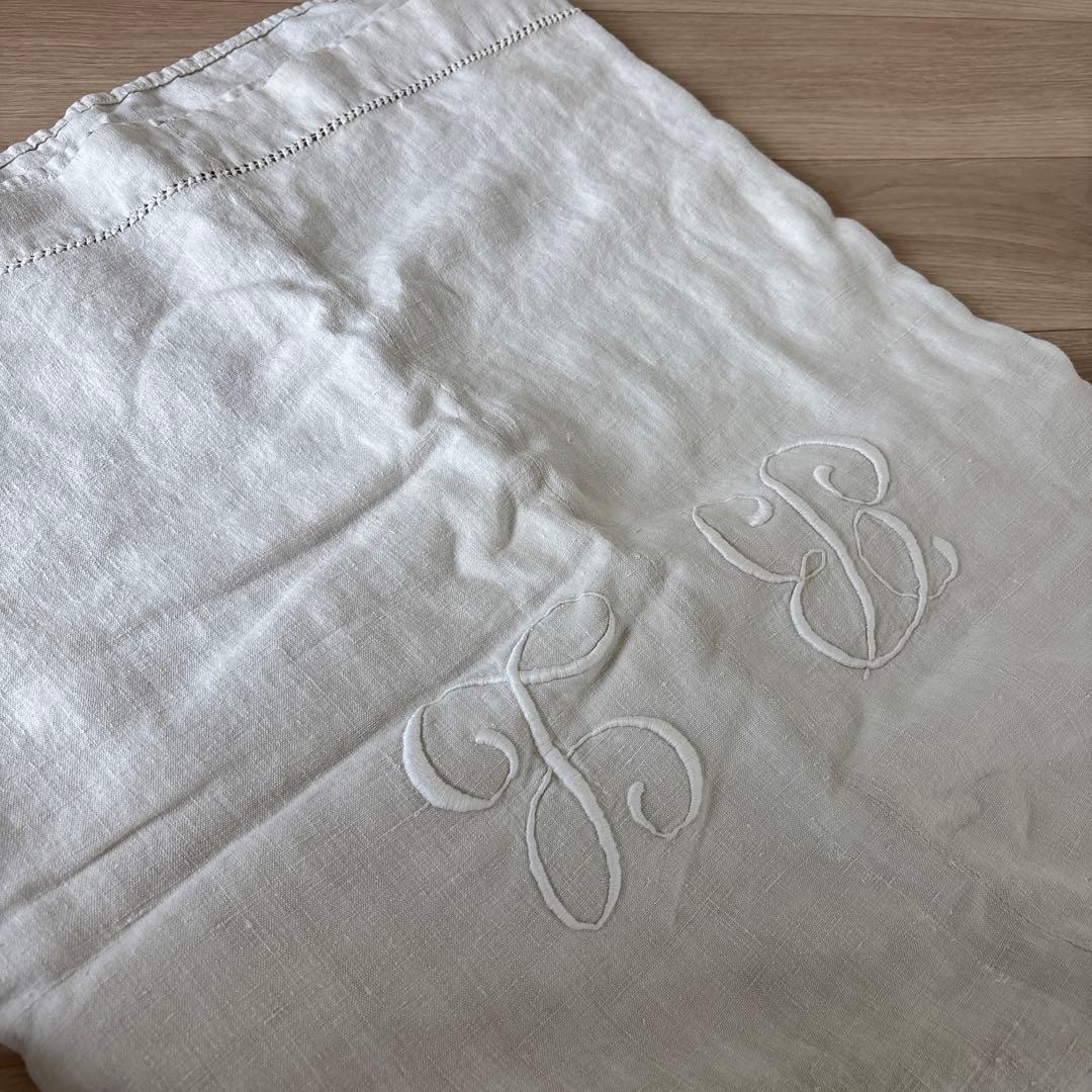 フランス　アンティーク　シーツ