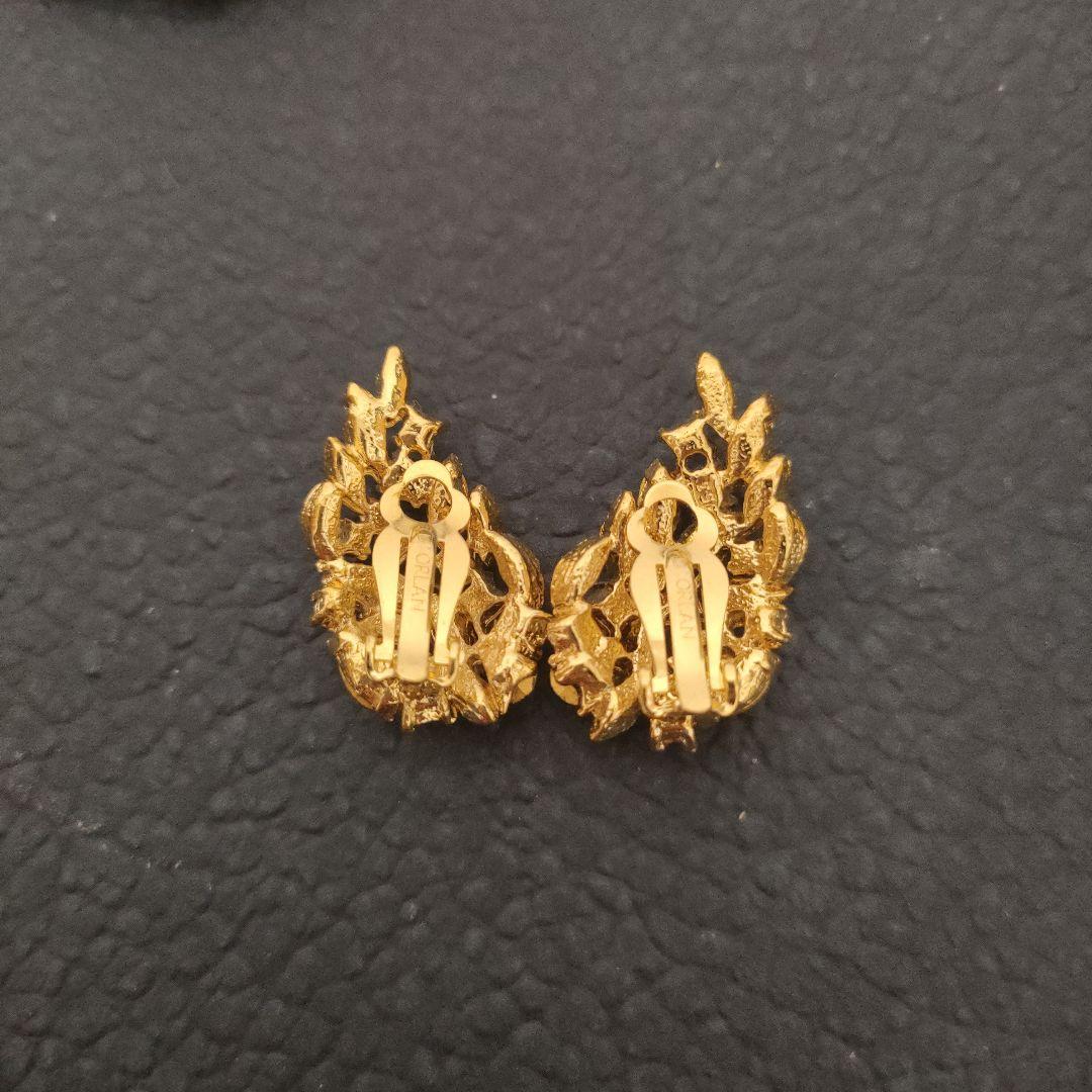 D'ORLAN ブローチ&イヤリング　セット　ヴィンテージ　ビンテージ　オールド