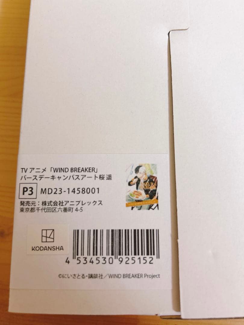 WIND.BREAKER ウィンブレ 桜遥 バースデー キャンバスアート