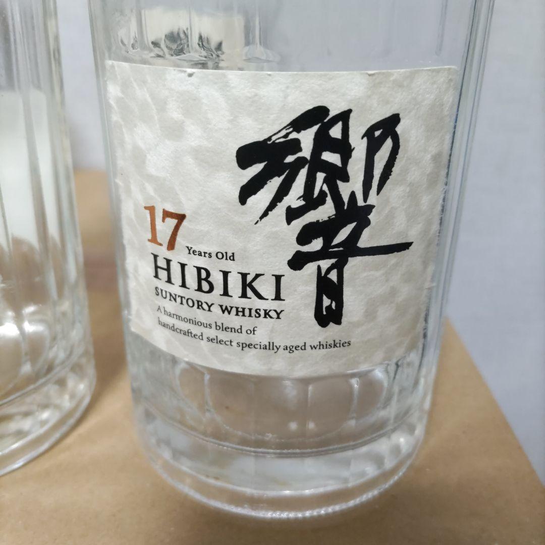 値下げしました。響17年6本&山崎12年6本ウィスキー空き瓶セット