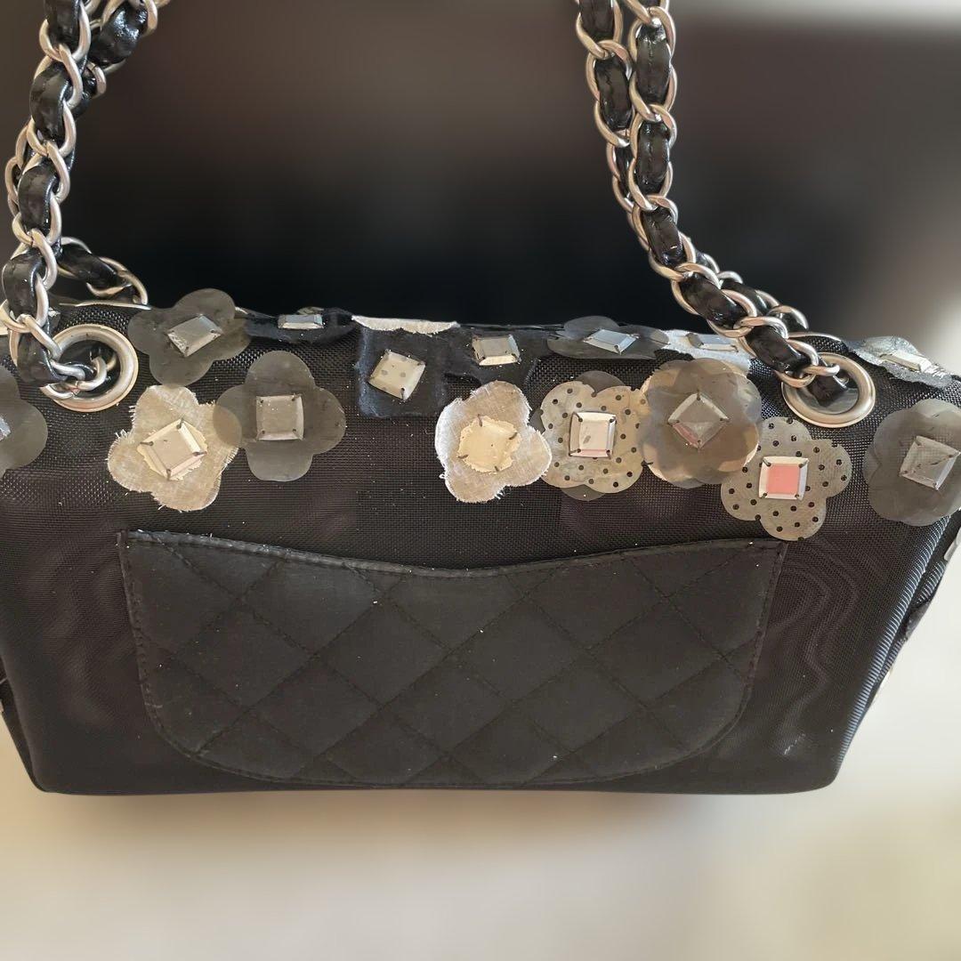 CHANEL フラワー装飾 パーティーバッグ限定品ポリ塩化製品