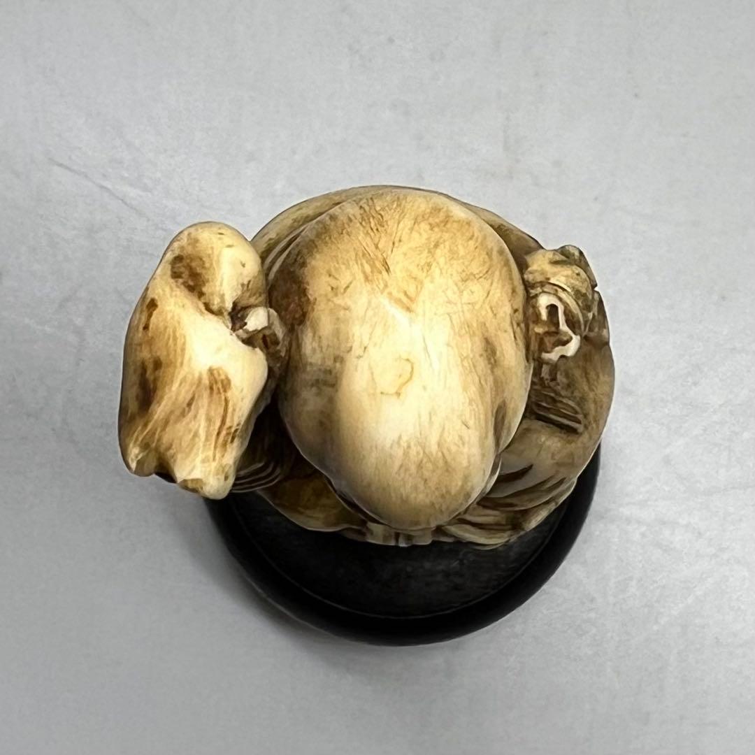 極上 唐物 寿老 置物 131g 東キ7-1129①