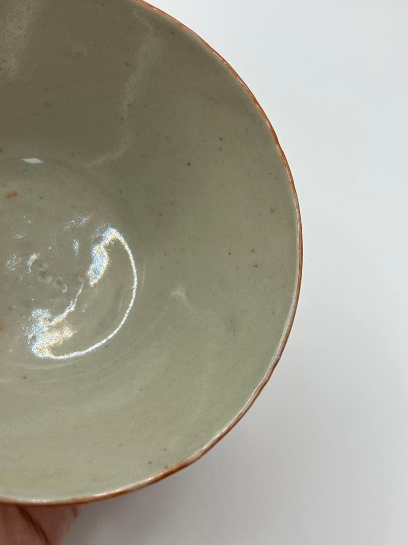 中国　清時代　珊瑚釉竹紋小杯2点　中国茶器　送料込み0315