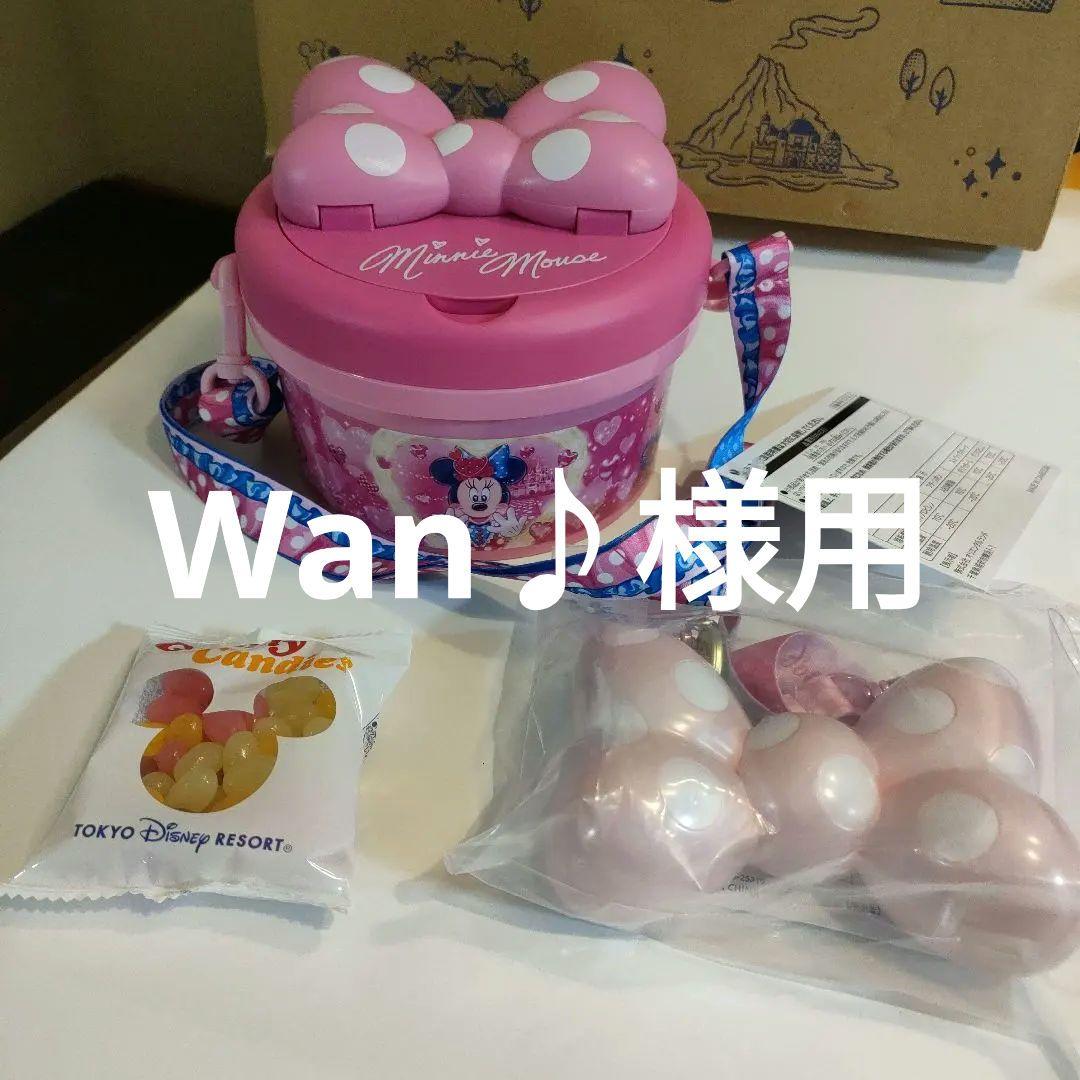 Wan♪様用　ミニーのファンダーランド　ポップコーンバケットスナックケースグミ付