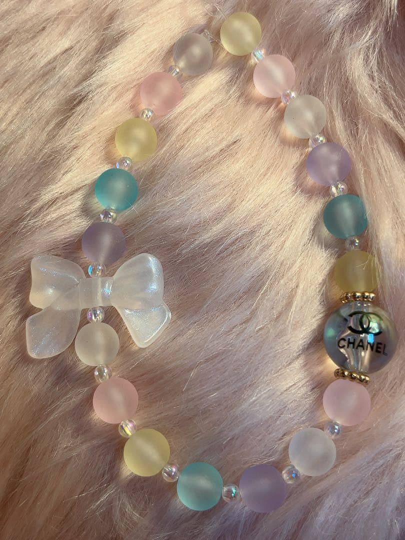 ✧︎*。CHANEL ノベルティ 非売品 リボン付き スマホストラップ ✧︎*。