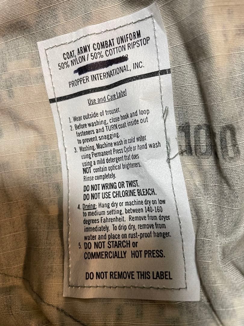 実物　米軍　ACU コンバットユニフォーム上下セット　サバゲー　デジタルカモフラ