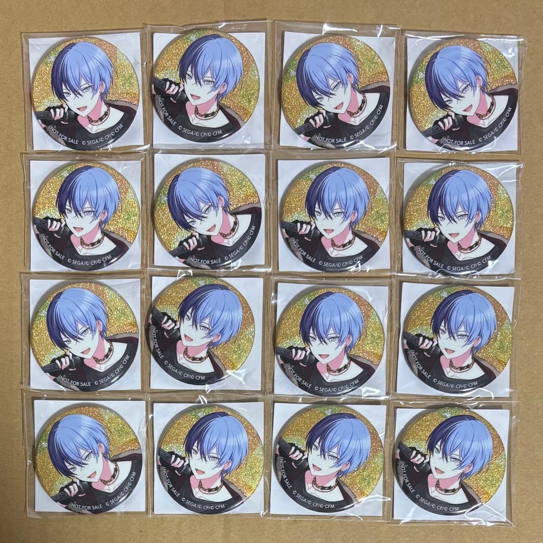 プロセカ　グリ缶　グリッター　缶バッジ　43B 青柳冬弥　16個セット